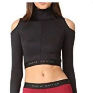 Daniel Patrick crop cold shoulder top